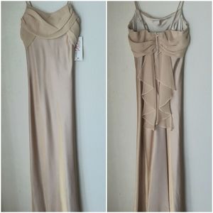 NWT Let's Fashion Formal Gold Dress